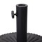 Flash Furniture Kona Black Cement Patio Umbrella Base w/Sunburst Patterned Wthrproof Polymer Coating, 19.25-in. Dia GM-WL-B49014A-BK-GG - alternate 8